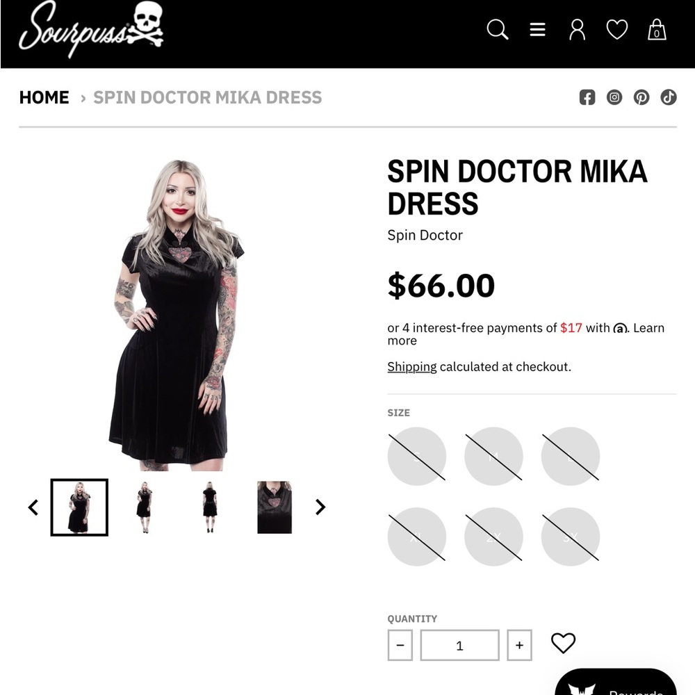 Sourpuss Mika Spin Doctor dress (1506)